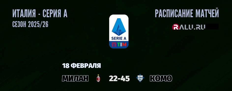 Ближайшие матчи чемпионата Серии А чемпионата Италии