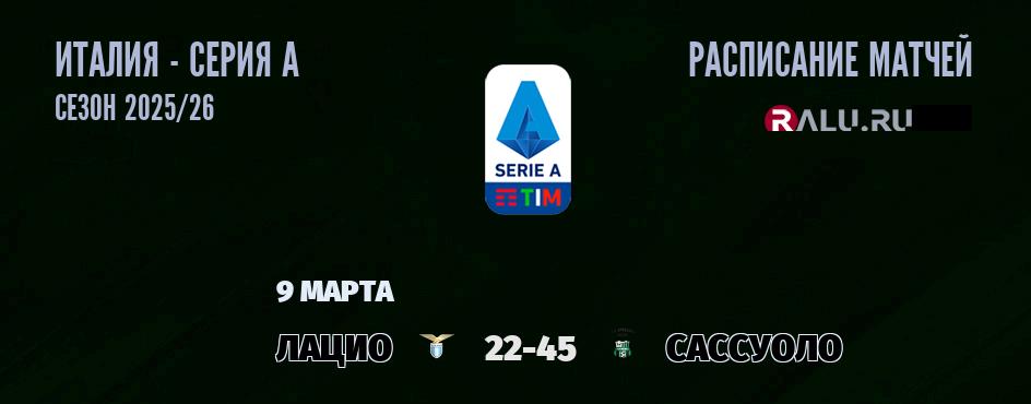 Ближайшие матчи чемпионата Серии А чемпионата Италии