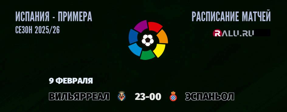 Ближайшие матчи чемпионата чемпионата Испании