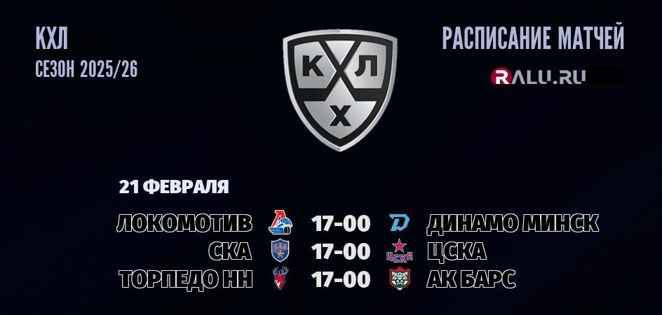 Ближайшие матчи чемпионата чемпионата КХЛ