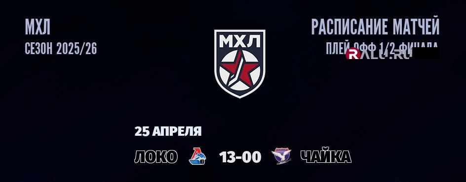 Ближайшие матчи чемпионата чемпионата МХЛ