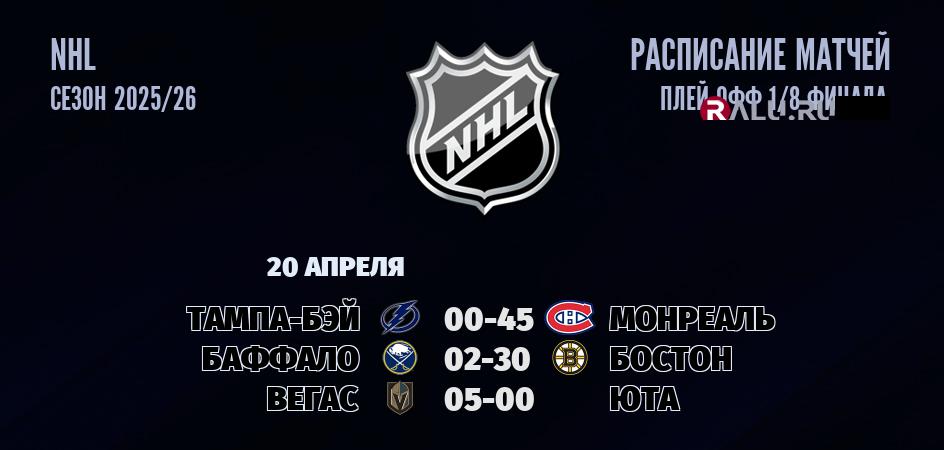 Ближайшие матчи чемпионата чемпионата NHL